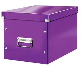 Leitz Click&Store Čtvercová krabice velikost L (A4) purpurová