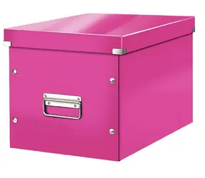 Leitz Click&Store Čtvercová krabice velikost L (A4) růžová