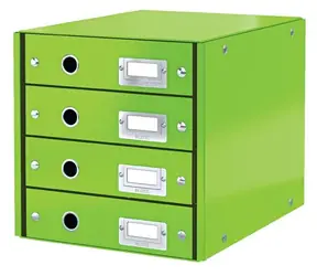 Leitz Click&Store WOW (4 zásuvky)  Zásuvkový box zelená