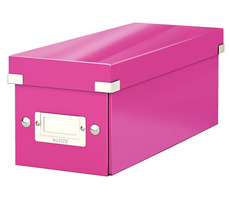 Leitz Click&Store Krabice na CD růžová / 30 standardních & 60 úzkých & 160 papírových  obálkách