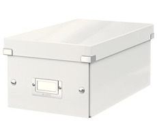 Leitz Click&Store Krabice na DVD bílá / 20 standardních & 40 úzkých obalů