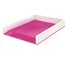 Leitz WOW Odkladač dvoubarevný bílo-růžová