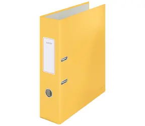 Leitz Cosy Pákový pořadač 180° hebký A4 80 mm teplá žlutá / až 600 listů A4