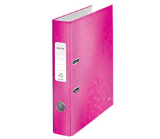 Leitz 180° WOW Polaminovaný pákový pořadač A4 50mm růžová / až 350 listů A4