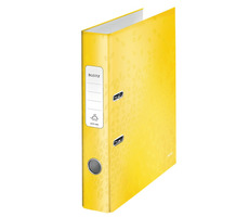 Leitz 180° WOW Polaminovaný pákový pořadač A4 50mm žlutá / až 350 listů A4