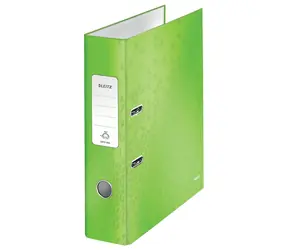 Leitz 180° WOW Polaminovaný pákový pořadač A4 80mm zelená / až 600 listů A4
