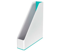 Leitz WOW Stojan na časopisy dvoubarevný bílo-ledově modrá