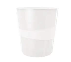 Leitz WOW Odpadkový koš 15 l perleťová bílá