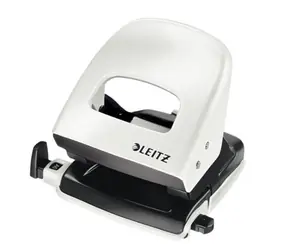 Leitz NeXXt 5008 Stolní děrovačka perleťová bílá / 3 mm / až 30 listů