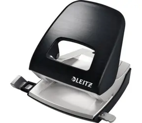 Leitz NeXXt STYLE 5006 Stolní děrovačka saténově černá / 3 mm / až 30 listů