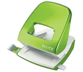 Leitz NeXXt WOW 5008 Stolní děrovačka zelená / 3 mm / až 30 listů