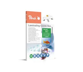 PEACH laminovací Combi Box 100 / 20ks A4 / 20ks A5 / 20ks A6 / 40ks vizitka / 80 mic
