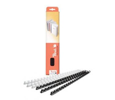 PEACH vazací hřbet plastový A4 průměr 8mm černý 25ks