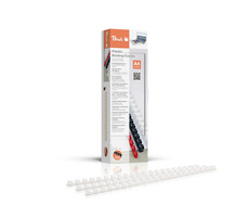 PEACH vazací hřbet 21 Rg A4 8mm bílý 100ks