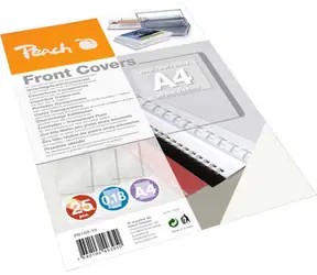 PEACH vazací přední obaly  A4 0.18mm průhledné plast 25ks