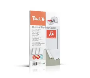 PEACH vazací Thermal Binding Covers A4 1.5mm bílé 20 ks