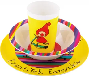 Presco Group Dětské nádobí Kouzelná školka / talíř / miska / kelímek