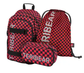 BAAGL SET 3 - Školní set Skate TERIBEAR / batoh / penál / sáček