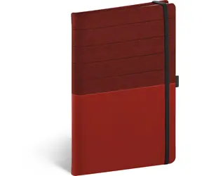 Presco Group Notes Skiver červenovínový / linkovaný / 13 × 21 cm