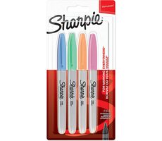 Sharpie Fine Popisovač permanentní pastelové barvy / kulatý hrot F / 4ks 