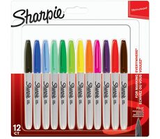 Sharpie Fine Popisovač permanentní / kulatý hrot F / 12ks 