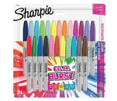 Sharpie Fine Popisovač permanentní Colour Burst / kulatý hrot F / 24ks 