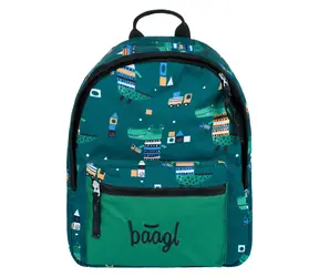BAAGL Předškolní batoh Krokodýl / Rozměry 23x30x8 cm / Objem 5.5 l
