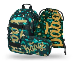 BAAGL SET 3 - Školní set Skate Polygon / batoh / penál / sáček