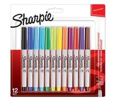 Sharpie Ultra Fine Popisovač permanentní mix barev 0.5mm 12ks
