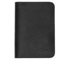 FIXED Wallet XL Kožená peněženka z pravé hovězí kůže černá