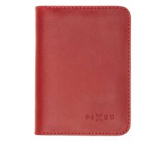 FIXED Wallet XL Kožená peněženka z pravé hovězí kůže červená