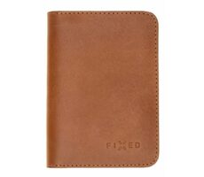 FIXED Wallet XL Kožená peněženka z pravé hovězí kůže hnědá