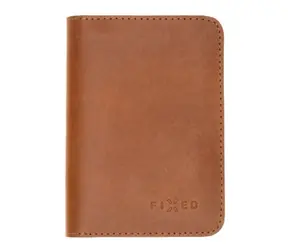 FIXED Wallet XL Kožená peněženka z pravé hovězí kůže hnědá