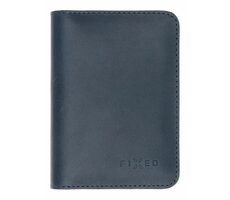 FIXED Wallet XL Kožená peněženka z pravé hovězí kůže modrá