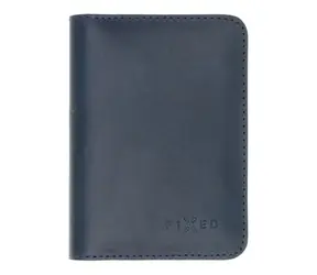 FIXED Wallet XL Kožená peněženka z pravé hovězí kůže modrá