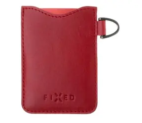 FIXED Cards Kožené pouzdro na karty červená