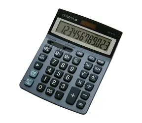 Olympia LCD 6112 / kalkulačka / 12 místný displej / baterie & solární článek