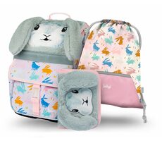 BAAGL SET 3 - Školní set Zippy Bunny / aktovka / penál / sáček