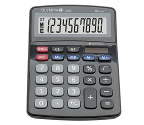 Olympia 2502 / kalkulačka / 10 místný displej / baterie & solární článek