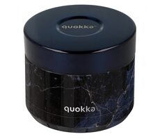 Quokka Whim Food Jar 0.36 l black marble / Termoska na jídlo / nerezová ocel 