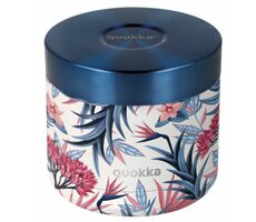 Quokka Whim Food Jar 0.6 l blue garden / Termoska na jídlo / nerez ocel 