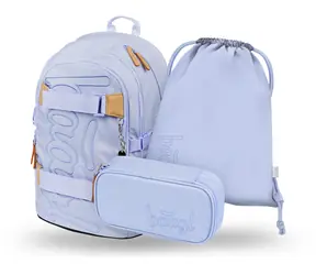 BAAGL SET 3 - Školní set Skate Lilac / batoh / penál / sáček