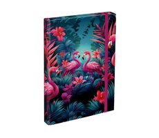 BAAGL Desky na školní sešity A4 Plameňáci / 23x32x3 cm