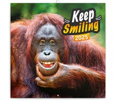 Presco Group Poznámkový kalendář Úsměv prosím 2025 / 30 × 30 cm