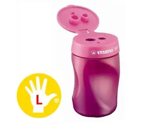 STABILO® EASYsharpener Ořezávátko pro leváky růžové