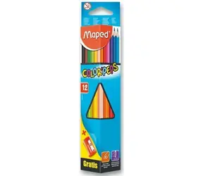 MAPED Pastelky trojboké Color'Peps 12ks s ořezávátkem