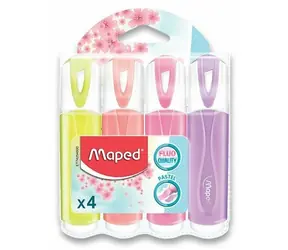 MAPED Zvýrazňovače Fluo Peps Pastel 4ks