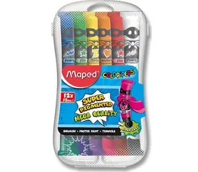 MAPED Temperové barvy 12x12ml v plastovém boxu