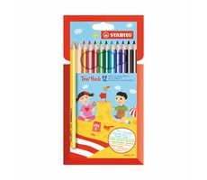 STABILO® Trio thick sada 12 pastelek