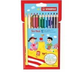 STABILO® Trio thick sada 12 pastelek